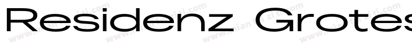 Residenz Grotesk Med字体转换